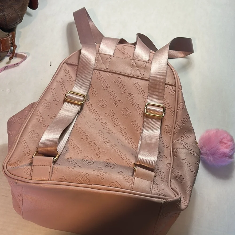 JUICY COUTURE BESTSELLING ROSSIE BACKPACK BACK TO SCHOOL BLUSH COLOR
